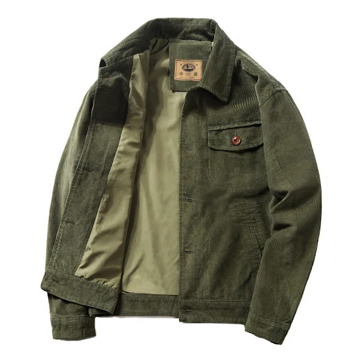 Title 2, Mens Corduroy Retro Workwear Jacket, a durable...