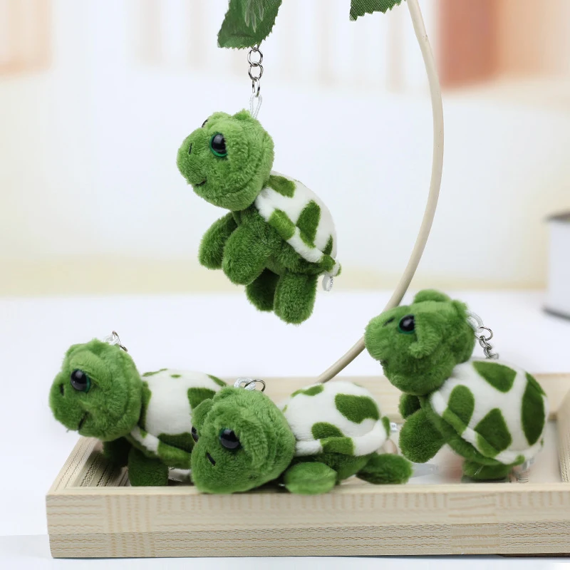 Pelúcia de tartaruga fashion para abraçar. Brinquedo macio e adorável para crianças. Perfeito como presente ou companheiro de brincadeiras. — foto 1