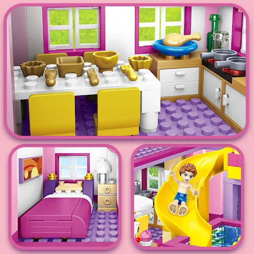 Title 6, Double Deck Villa Summer Jigsaw Girl Toy Gift. ...