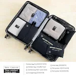 Conjunto de 7 bolsas de armazenamento impermeáveis, tecido Oxford, perfeito para roupas, viagens, organização doméstica, mantém tudo seco e protegido. — foto 5