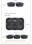 Household Edible Silicone Hamburger Mold, Round, High Temperature Resistant, Multi functional Baking for Delicious Burge — photo 2