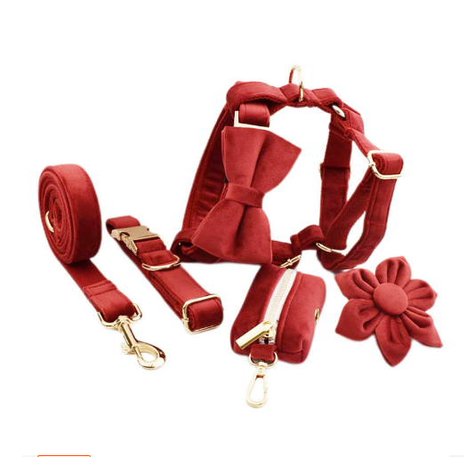 Fabric Velvet Dog Collar — photo 12