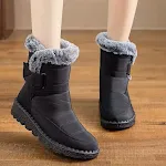 Botas térmicas plus size com forro de fleece, acolchoadas com algodão espesso, perfeitas para neve, conforto e calor extremo. — foto 6