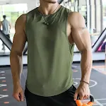 Regata esportiva masculina de verão, respirável, de secagem rápida, cor sólida, sem mangas, ideal para treinos casuais e musculação. — foto 3