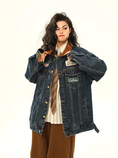 Title 11, Vintage Denim Jacket Mens and Womens Motorcyc...