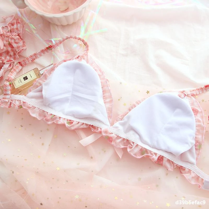 Title 3, Strawberry Check Girl No Steel Ring Sleeping Br...