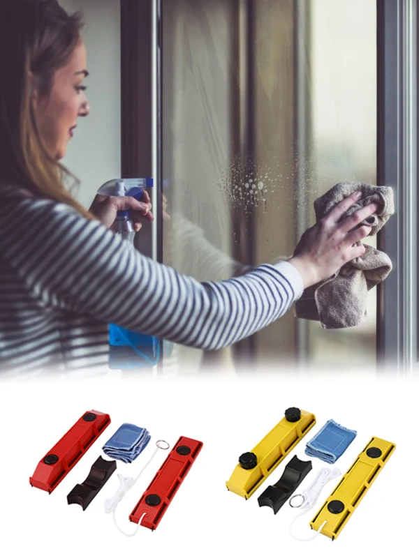 Title 1, Convenient Magnetic Window Cleaner Cleans Doubl...
