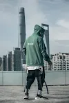 Japanese hoodie men's dark functional wind jacket offering wind protection, breathable comfort and modern style, perfect — photo 7