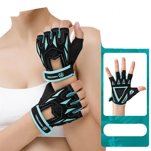 Title 9, Fitness Gloves Female Non-Slip Half-Finger Wris...