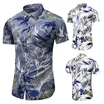 Heren korte mouwen overhemd Koreaanse mode slim casual. Ideaal voor een moderne en comfortabele look, perfect voor dagelijks gebruik. — foto 35