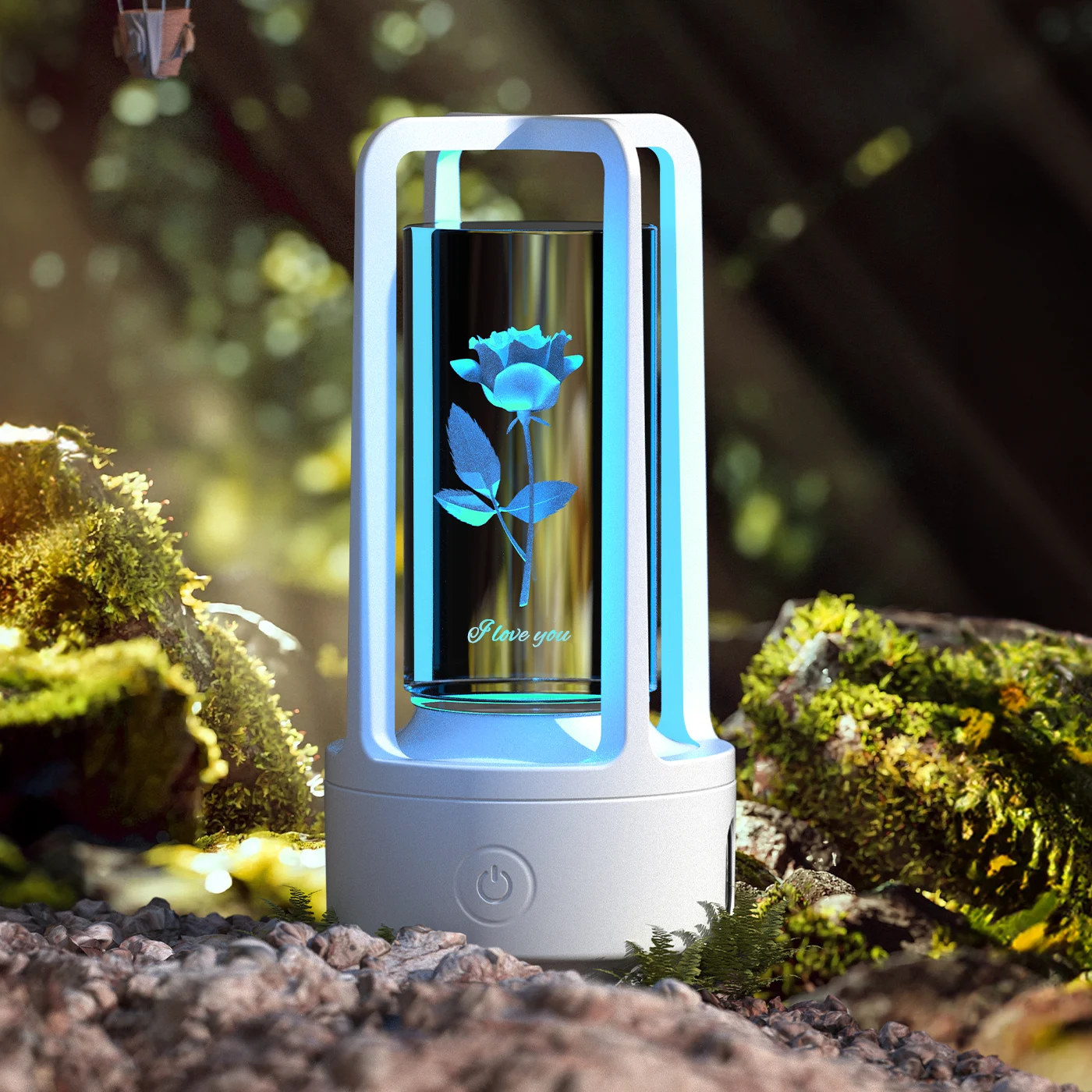 Creatieve 2-in-1 audio acryl kristallen lamp en Bluetooth speaker, Valentijnscadeau, aanraak nachtlamp. Sfeervol en romantisch. — foto 20