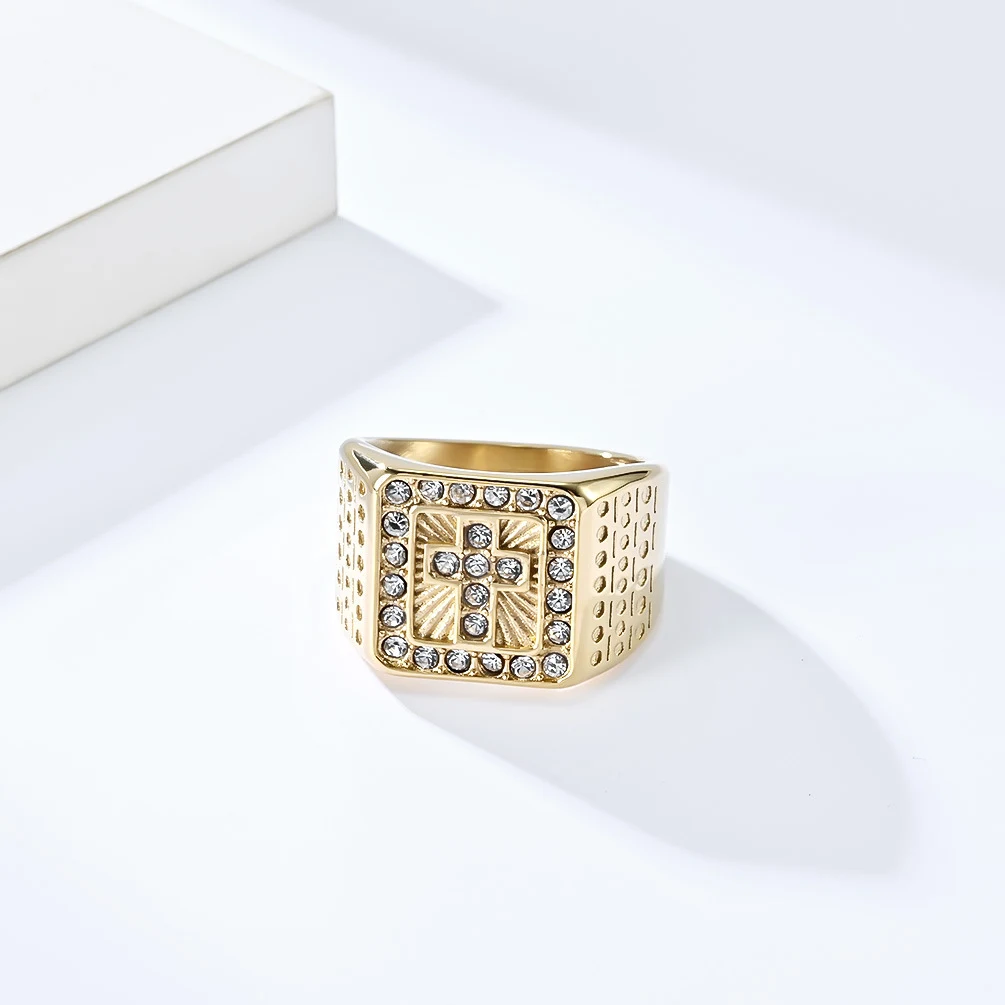 Title 5, Anillo de acero titanio estilo europeo y americ...