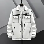 Jaqueta casual masculina de outono casaco curto, ideal para uso diário. Confortável, leve e com estilo. Perfeita para o clima ameno. — foto 5