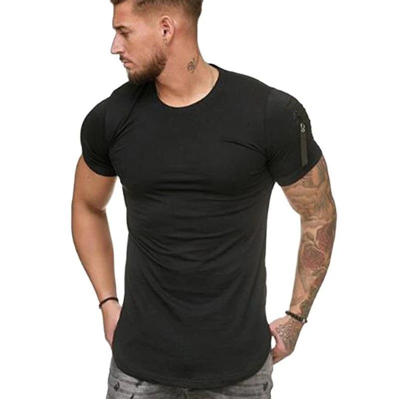 Men's Casual Fashion Trend Short Sleeve T-Shirt. Comfortable, stylish, and perfect for everyday wear, offering a modern — photo 2
