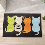 Karikatürlü banyo halısı emici kaydırmaz, güvenli ve konforlu bir banyo için tasarlanmıştır, kaymaları önler ve zemini kuru tutar, yumuşak dokulu. — Fotoğraf 2