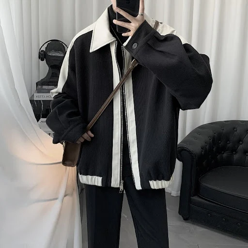 Title 4, Mens Loose And Versatile Casual Fashion Coat, ...