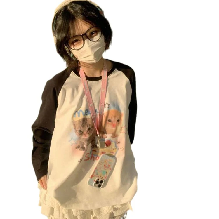 American Retro Women's Top Special-interest Design Long Sleeve Bottoming Shirt — photo 7