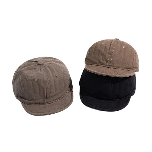 Title 2, Washed Distressed Short-brimmed Cap Casual Styl...