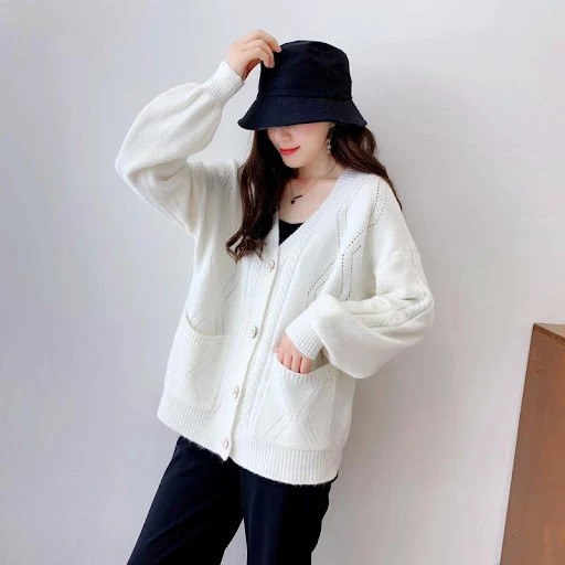 Title 6, Cashmere jacket vintage knitted sweater cardigan