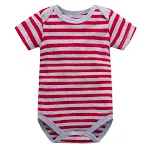 Gray red stripes