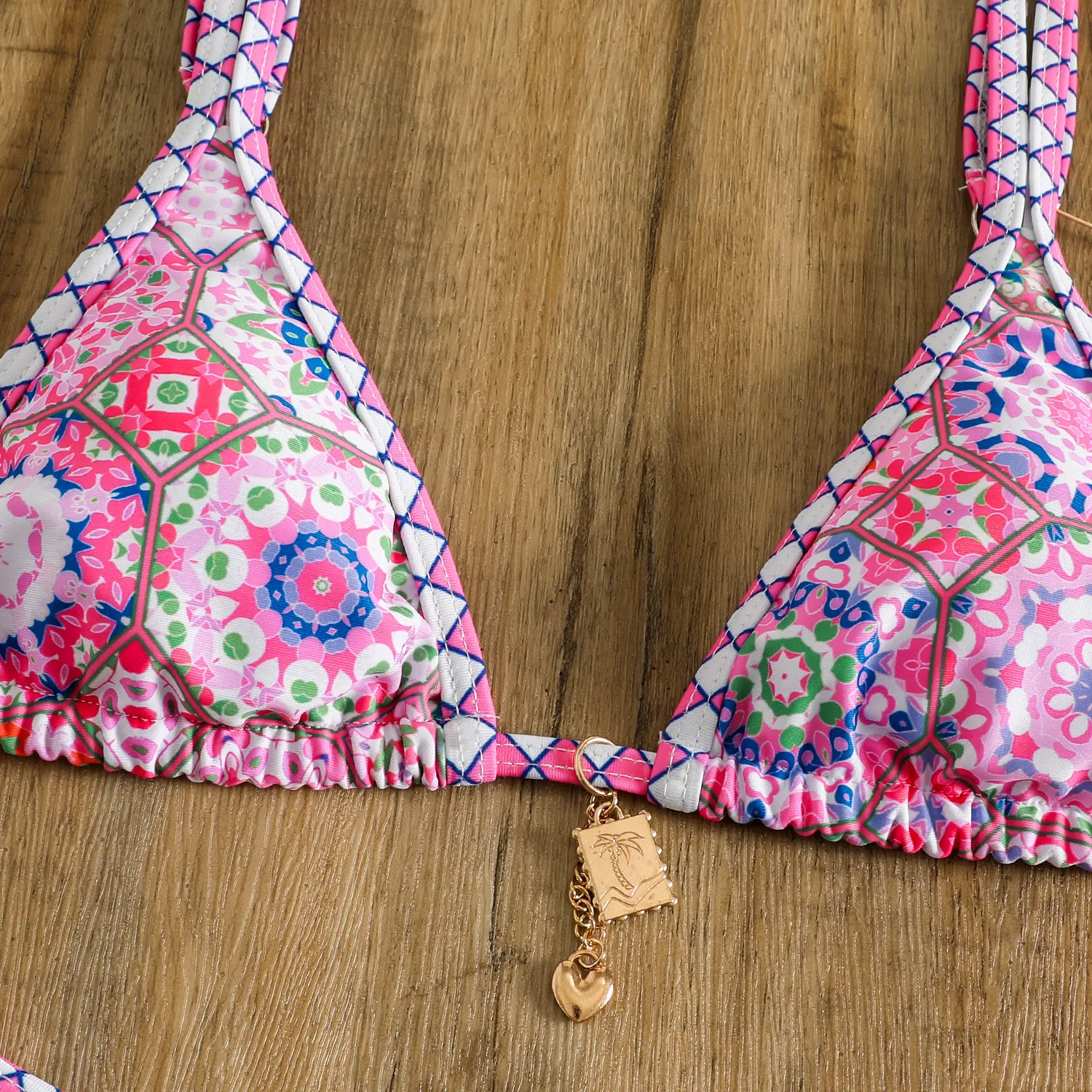 Title 28, Retro 4-Color Printed Womens Swimwear Bikini, ...