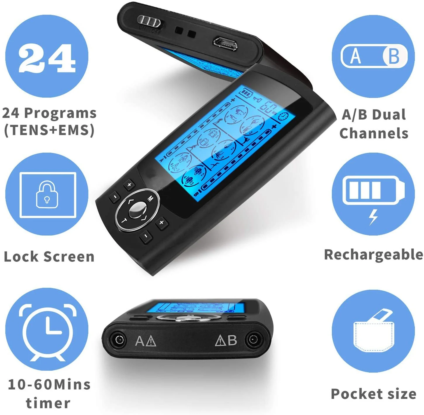 Code Meridian cervicale EMS pulse massageapparaat. Verlicht nekpijn en ontspant spieren. Elektrische stimulatie voor welzijn. — foto 5