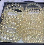 Pulseira de citrino natural do Brasil para homens e mulheres, pulseira de bola de círculo único, adorno de cristal simples e moderno — foto 3