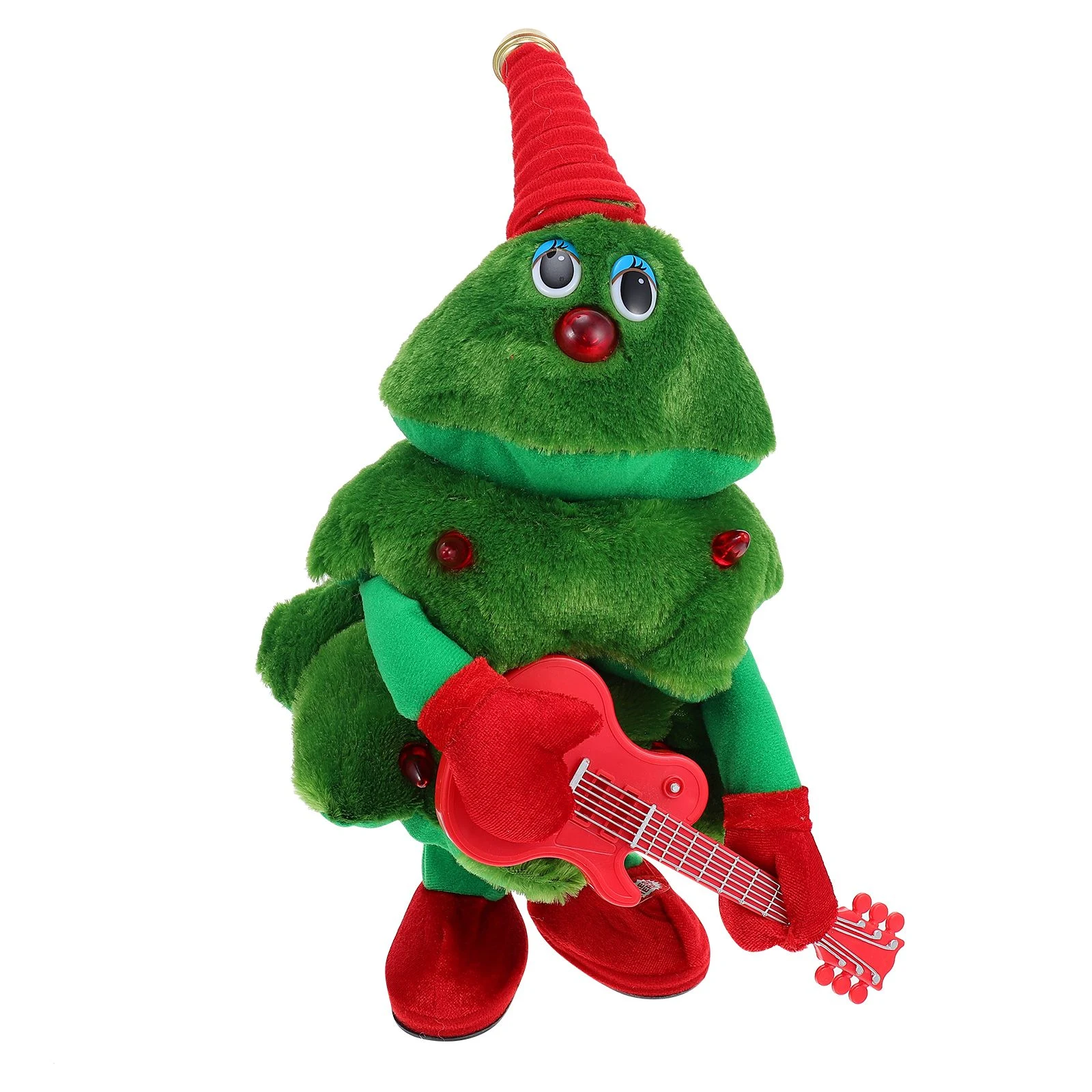 Árvore de Natal de pelúcia elétrica que canta e dança. Brinquedo elétrico divertido para crianças, alegria garantida nas festas! — foto 1