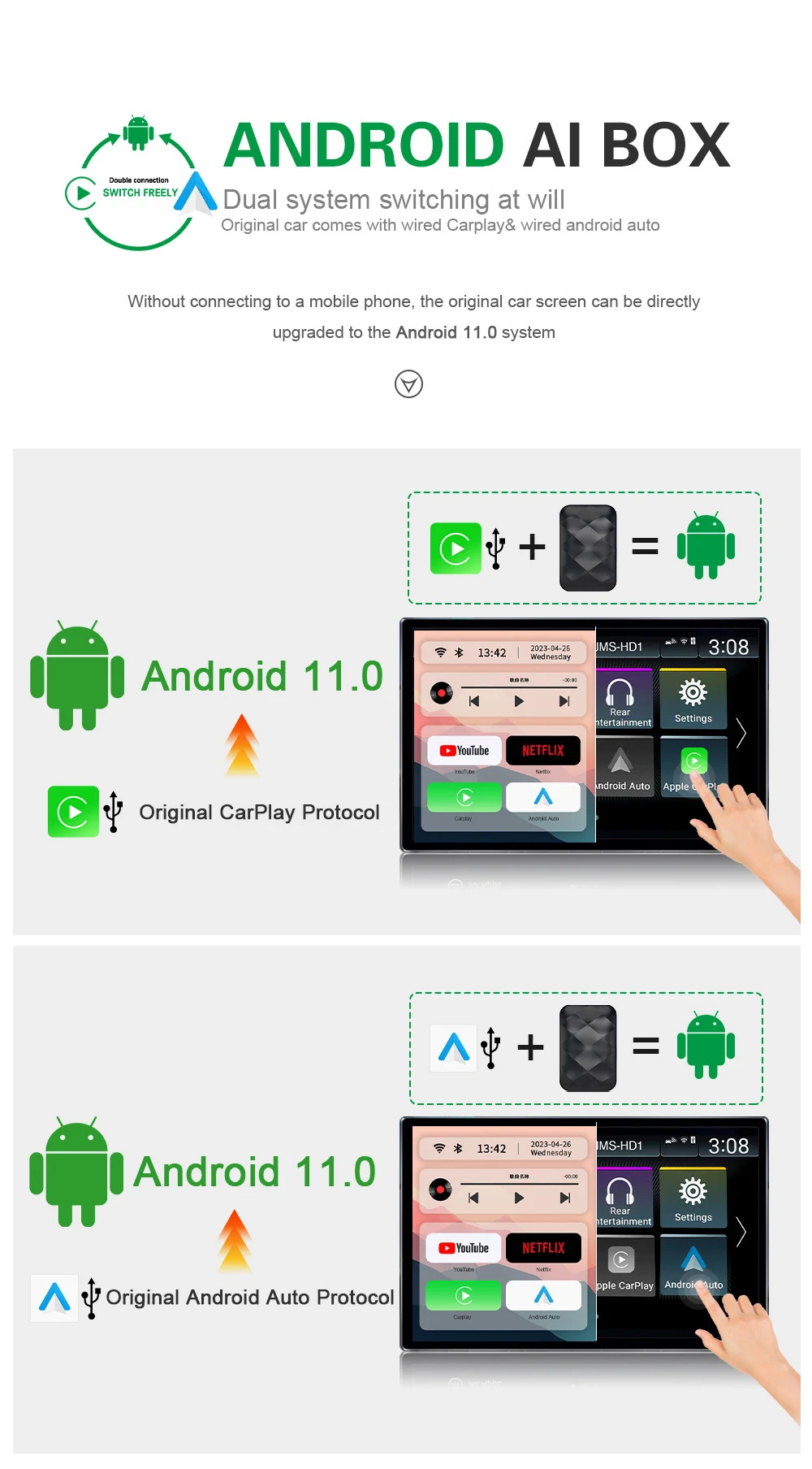 Original Car CarPlay Android Smart Box. Enjoy Android apps, navigation and entertainment on your car's original display. — photo 7