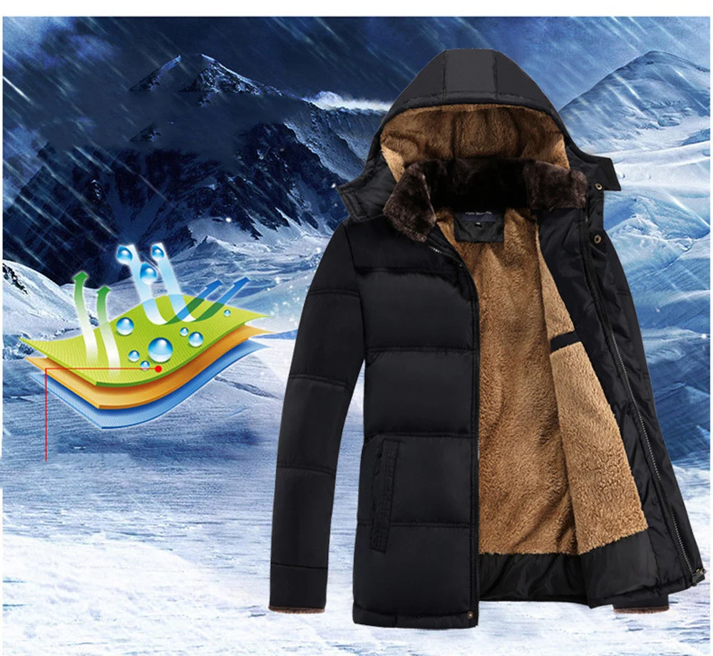 Men's Fashionable Classic Cotton Padded Clothes for Middle-aged and Elderly, Comfortable and Warm Winter Wear, Perfect f — photo 5