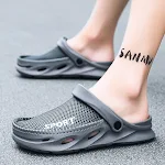 Mesh Sandalen Halve Pack Casual Heren Bird's Nest Gat Schoenen Strand Luie Halve Slippers Plus Size — foto 11