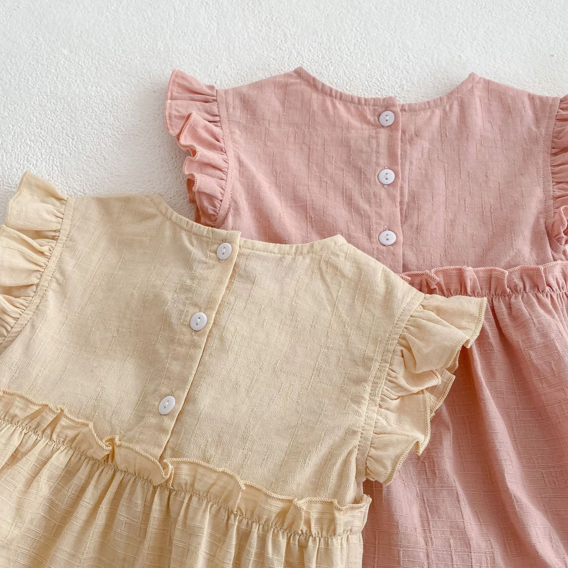 Title 3, Baby meisjes effen kleur romper zonnehoed. Besc...