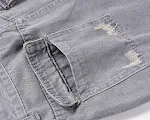 High Street Retro Denimhose, gewaschen und abgenutzt, mit Rissen, gerader Schnitt, für lässige Freizeitlooks, bequem. — foto 7