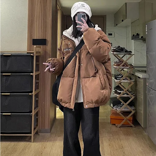Title 4, New thick winter coat for young girls, fake two...