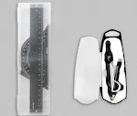5 pieces of silver linear comp