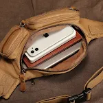 Bolsa de peito de lona com uma alça para atividades ao ar livre Confortável e resistente Perfeita para aventuras, viagens e uso diário Design moderno e prático — foto 3
