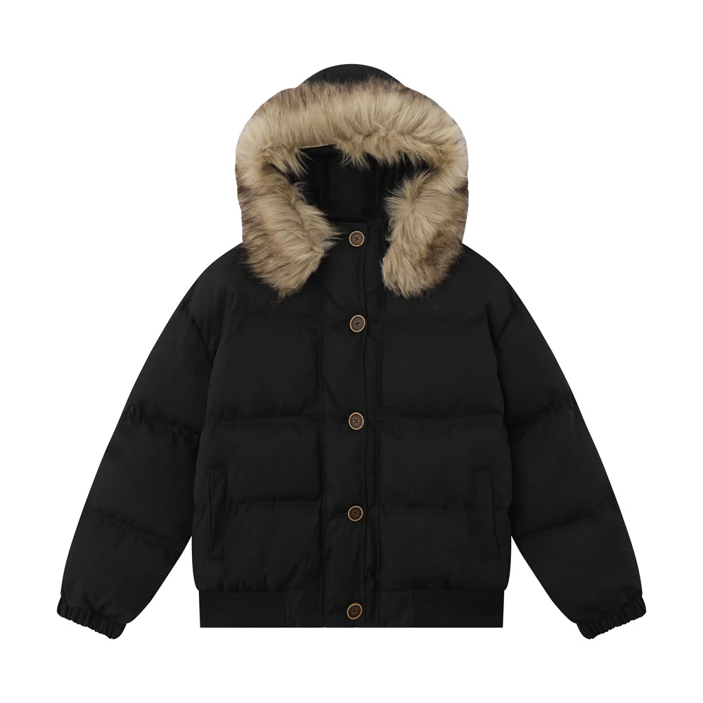Men's Fur Collar Hooded Cotton Clothes. Comfortable, warm winter wear, perfect for casual daily use, offering style and — photo 12