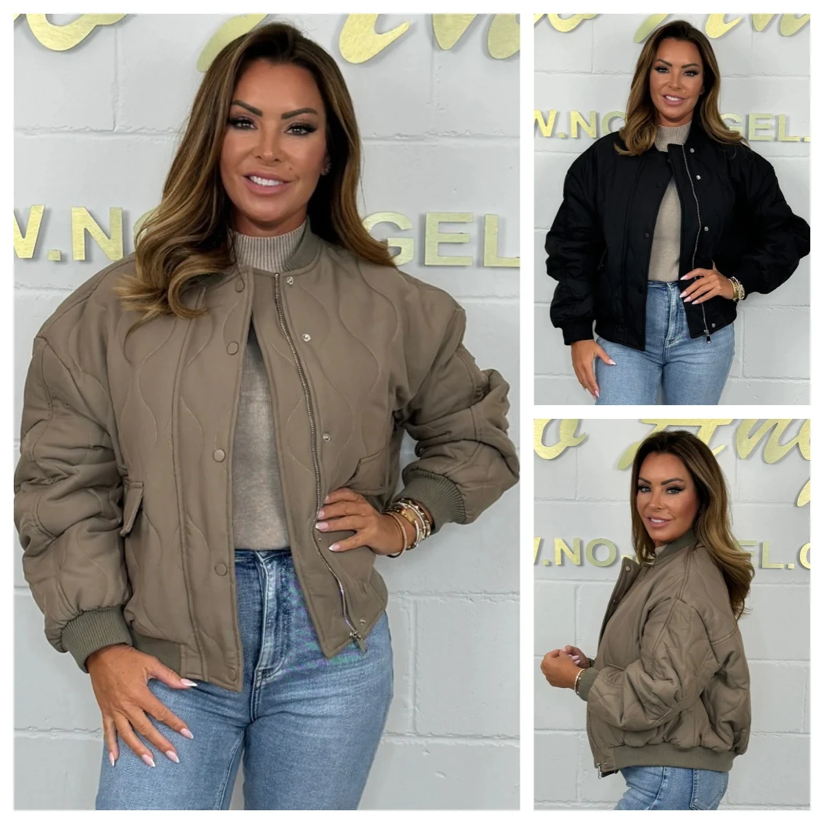 Title 4, Womens Pilot Jacket Coat with Zipper, Cotton-p...