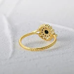 Anel de diamante redondo em prata esterlina S925, brilho e elegância para sempre, o presente ideal para expressar seu amor e estilo. — foto 39