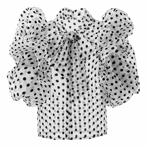 Title 6, Kort Polka Dot Shirt Dames Zomer Nieuwe Koreaan...