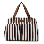 Brown and white