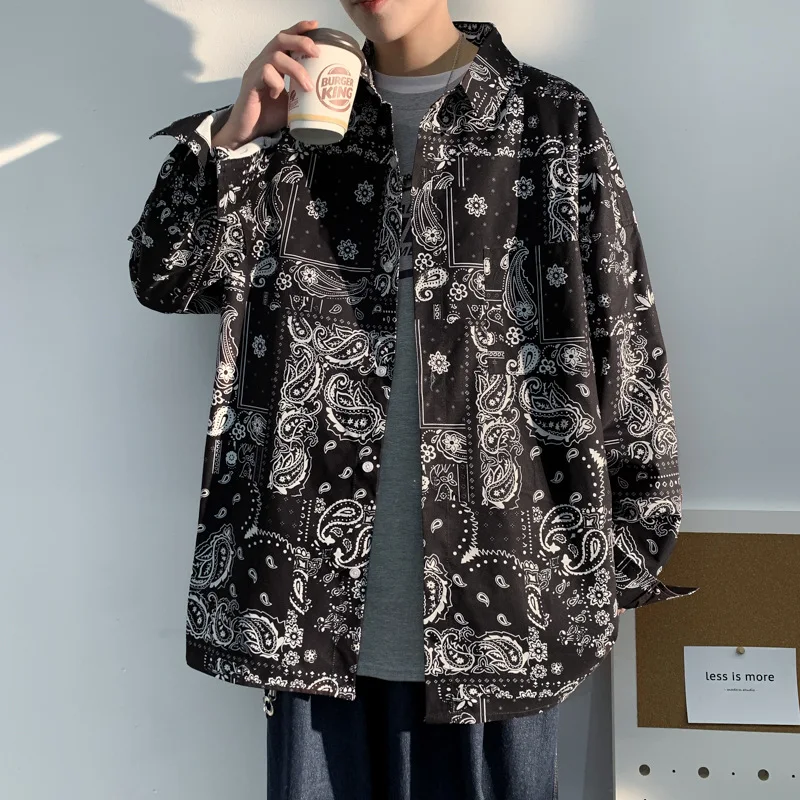Title 2, Niche Trendy Cashew Printed Shirt Men. Stand ou...