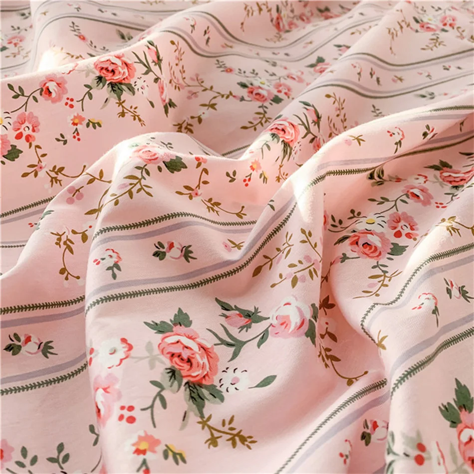Title 14, Retro Large Lace Cotton Four-piece Ruffle Beddi...