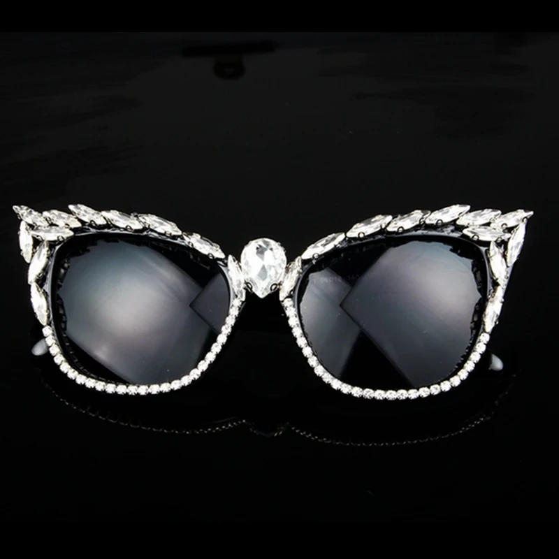 Title 1, Cat eye sunglasses with rhinestones, offering s...