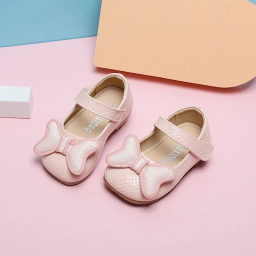 Title 3, Baby Girls Small Leather Toddler Soft Shoes, p...