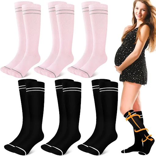 Title 1, Pregnant Women Elastic Compression Mid-calf Cal...