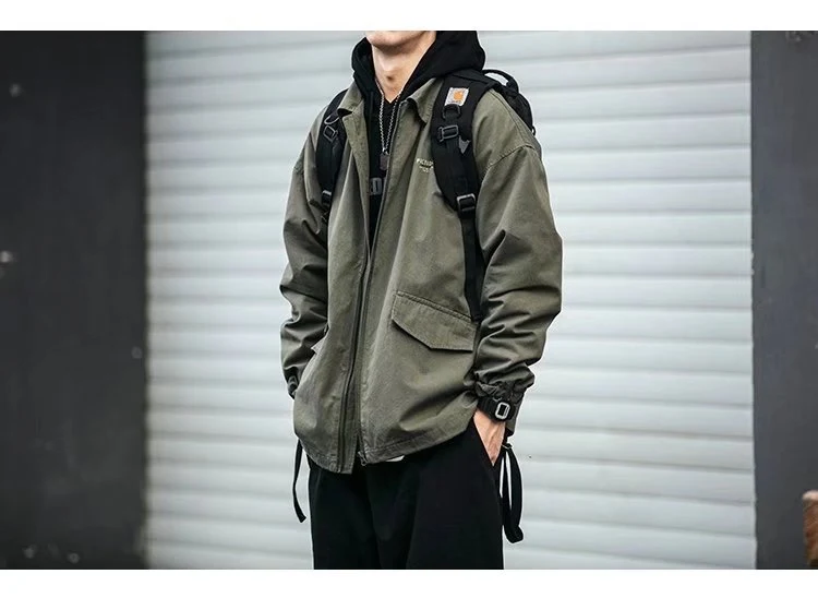 Title 9, Mens Retro Loose Lapels Jacket Casual Coat Com...