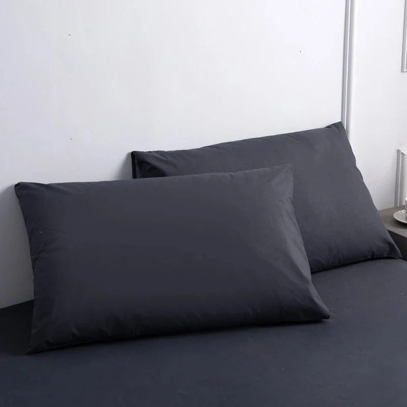 Fronha impermeável de cor sólida para cama e banho, ideal para proteger seu travesseiro contra líquidos e manchas. — foto 5