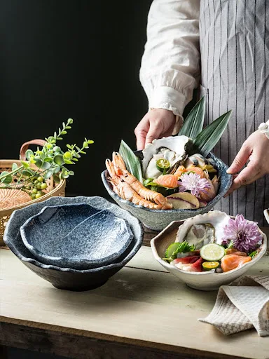 Title 7, Creative Upscale Restaurant Salmon Seafood Post...