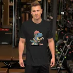 T-Rex Construction Worker T-shirt. A fun and engaging shirt for young builders and dinosaur enthusiasts. Inspire imagina — photo 1